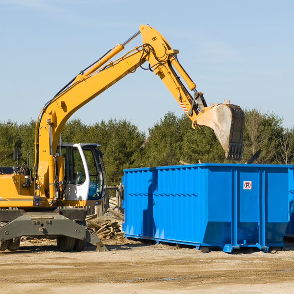 are there any restrictions on where a residential dumpster can be placed in Prairie Home MO